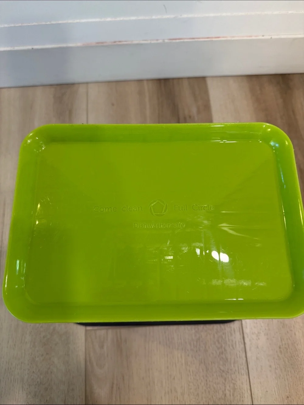 Full Circle - Fresh Air - Gray and Green Kitchen Compost Bin